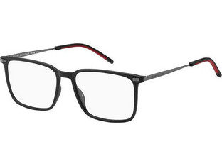 Tommy Hilfiger TH2019 003 Ανδρικός Σκελετός Γυαλιών Οράσεως Κοκάλινος Μεταλλικός Ασημί Μαύρος
