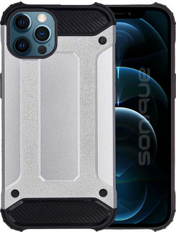 Sonique Heavy Armor Back Cover Silver (iPhone 12 / 12 Pro)
