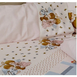 Homeline 3009 Βρεφικό Πάπλωμα Κούνιας 135x110cm Ροζ