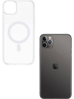 Sonique Magnetic Magcase Back Cover Transparent (iPhone 11 Pro Max)