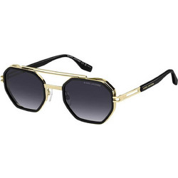 Marc Jacobs MARC782S RHL9O Ανδρικά Γυαλιά Ηλίου Πολυγωνικά Μεταλλικά Χρυσά με Μαύρο Φακό