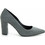 Ellen Γόβες Suede με Χοντρό Ψηλό Τακούνι Γκρι W12000