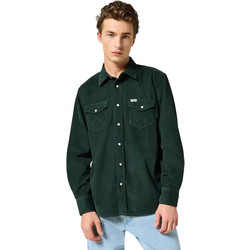 Wrangler Ανδρικό Πουκάμισο Βαμβακερό Μακρυμάνικο Κανονική Γραμμή Κυπαρισσί 112357240