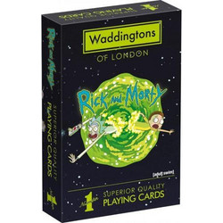 Winning Moves Rick & Morty Τράπουλα Πλαστικοποιημένη Μαύρη WM00039-EN1