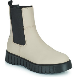 Kickers Kick Favorite Γυναικεία Μποτάκια Chelsea Δερμάτινα Εκρού 910581-50-113