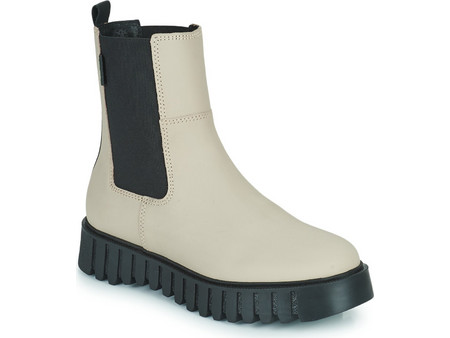 Kickers Kick Favorite Γυναικεία Μποτάκια Chelsea Δερμάτινα Εκρού 910581-50-113