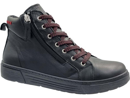 Safe Step Γυναικεία Αρβυλάκια Δερμάτινα Μαύρα 22804