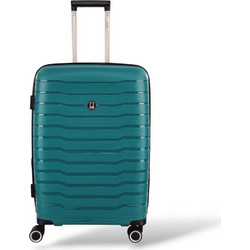 Rain RB80134-24 Βαλίτσα Μεσαία 65x43x25cm με 4 Ρόδες Πετρόλ