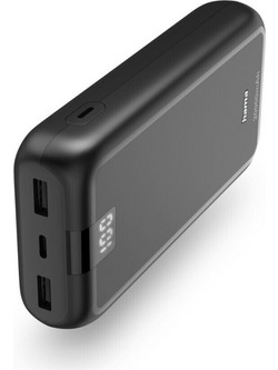 Hama Performance 20 Power Bank 20000mAh με 2 Θύρες USB-A & Θύρα USB-C Anthracite