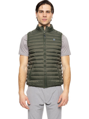 Splendid Αμάνικο Ανδρικό Μπουφάν Puffer Χακί 51-202-004