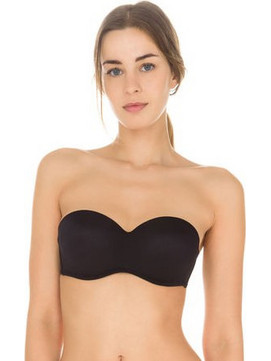 Dim InvisiFit Σουτιέν Strapless με Ελαφριά Ενίσχυση με Μπανέλα Μαύρο 4F38