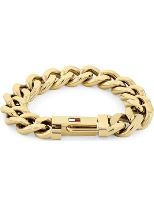 Tommy Hilfiger Ανδρικό Βραχιόλι Αλυσίδα από Ατσάλι Επιχρυσωμένο 2790638