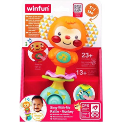 Winfun Sing With Me Monkey Κουδουνίστρα Μαράκα για 3+ Μηνών