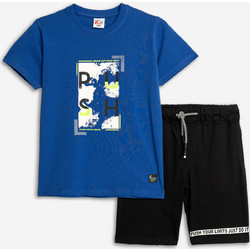 Funky Παιδικό Σετ για Αγόρι Καλοκαιρινό Royal Blue Μαύρο 125-101138-1