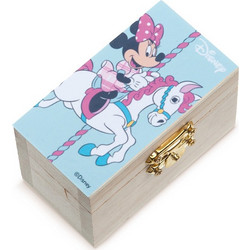 Parisis Μπομπονιέρα Βάπτισης Σεντούκι Minnie Mouse Carousel από Ξύλο