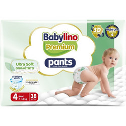 Babylino Premium Pants Ultra Soft Πάνες Βρακάκι No4 7-13kg 38τμχ