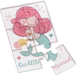 Parisis Μπομπονιέρα Βάπτισης Puzzle Γοργόνα από Plexiglass
