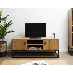 Home Deco Έπιπλο Τηλεόρασης Ξύλινο Καφέ Μ117xΠ48xΥ39cm Abbott HD6626