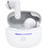 Blue Star BK44 Ακουστικά Bluetooth In Ear Ανθεκτικά στο Νερό White