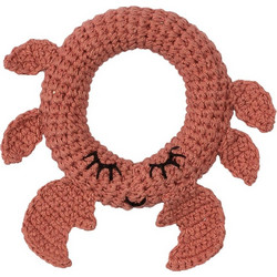 Babylonia Crab Πλεκτή Κουδουνίστρα Κρίκος για Νεογέννητα