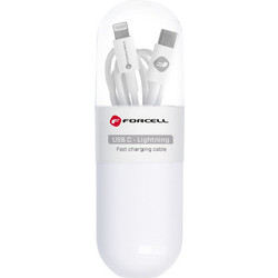 Forcell C291 USB-C to Lightning Cable 20W 1m White 5903396152245