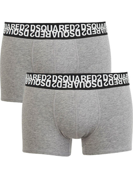 Dsquared2 Ανδρικά Μποξεράκια Σετ 2Pack Γκρι D9XC62970-030