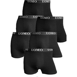 Uomo Ανδρικά Μποξεράκια Σετ 6Pack Μαύρα 1012