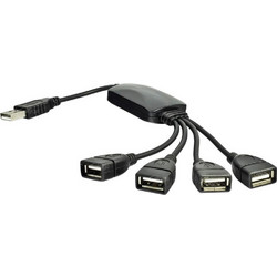 Akyga AK-AD-13 USB Hub 2.0 USB-A με 4 Θύρες USB-A