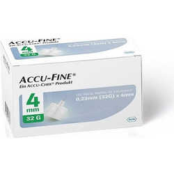 Roche Accu-Fine Βελόνες Ινσουλίνης 32G 4mm 100τμχ