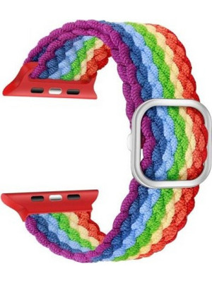 Ksix Love Λουράκι Υφασμάτινο Rainbow (Apple Watch 38 / 40 / 41mm)