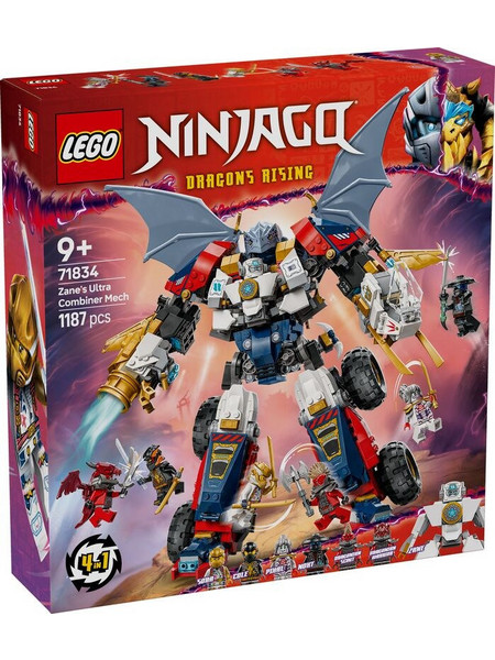 Lego Ninjago Zane's Ultra Combiner Mech για 9+ Ετών 71834