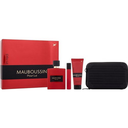 Mauboussin Pour Lui In Red Eau de Parfum 100ml + 20ml + Shower Gel 75ml + Bag