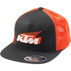 KTM Ανδρικό Καπέλο Jockey με Δίχτυ Snapback Υφασμάτινο Πορτοκαλί Μαύρο 3PW240031200