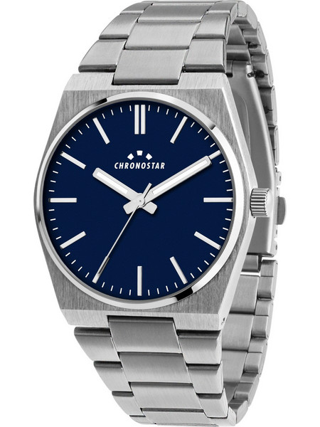 Chronostar Supreme Ανδρικό Ρολόι με Ασημί Μεταλλικό Μπρασελέ R3753315003