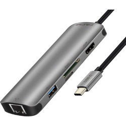 Cabletime CT-CMHD61L USB-C Docking Station με HDMI PD Ethernet