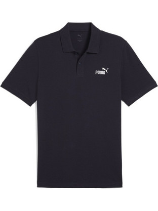 Puma ESS No Logo Ανδρική Αθλητική Μπλούζα Polo Μαύρη 682552-01