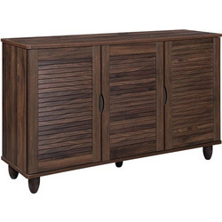 Woodwell Παπουτσοθήκη Ξύλινη Καρυδί M110xΠ33xY77cm Ε83730