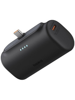 Baseus Compact Series Power Bank 5000mAh 20W με Θύρα USB-C Quick Charge 3.0 & Power Delivery Black