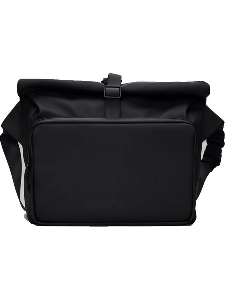 Rains Rolltop Ανδρική Τσάντα Ώμου / Χιαστί Μαύρη 14570-01