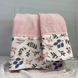 Abo Flowers Butterflies Σετ Βρεφικές Πετσέτες 2τμχ 3081-400