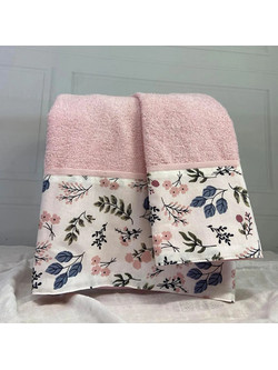 Abo Flowers Butterflies Σετ Βρεφικές Πετσέτες 2τμχ 3081-400