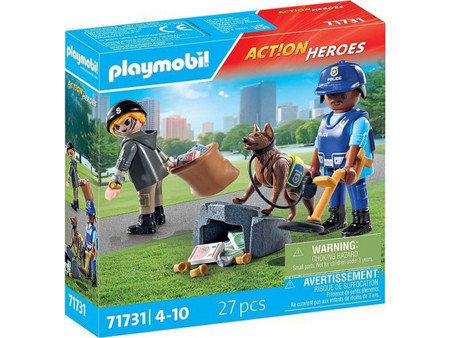 Playmobil Action Heroes Αστυνομική Έρευνα Κλοπιμαίων για 4-10 Ετών 71731