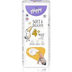 Bella Happy Soft & Delicate Πάνες No4+ 9-15kg 40τμχ