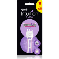 Wilkinson Sword Intuition Flow Γυναικείο Ξυραφάκι με Ανταλλακτικές Κεφαλές με 3 Λεπίδες & Λιπαντική Ταινία 4τμχ