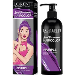 Lorenti Haircolor Purple Ημιμόνιμη Βαφή Μαλλιών 250ml