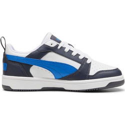 Puma Rebound V6 Παιδικά Sneakers Navy Μπλε Μπλε Λευκά 393833-16
