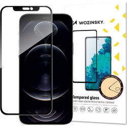 Wozinsky Full Glue 5D 9H Tempered Glass Black (iPhone 16e / 14 / 13 / 13 Pro)