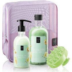 Lavish Care Pistachio Gelato Shower Gel 500ml + Body Lotion 300ml + Neseser