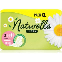 Naturella Ultra Maxi Μέγεθος 3 Σερβιέτες με Φτερά για Αυξημένη Ροή 6 Σταγόνες 16τμχ