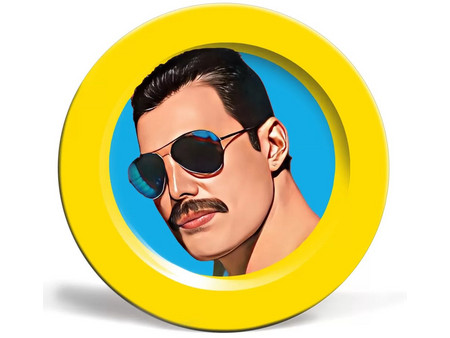 Freddie Mercury Πιάτο Ρηχό Κεραμικό MERCURY335690